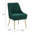 Maxine Dining Chair (Green & Gold)