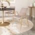 Desi Dining Chair (Set of 2 - Beige & Gold)