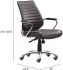 Enterprise Low Back Office Chair (Espresso)