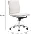 Lider Plus Armless Office Chair (White)