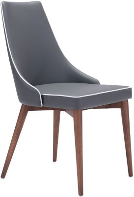 Moor Dining Chair ( Set of 2 - Dark Gray)