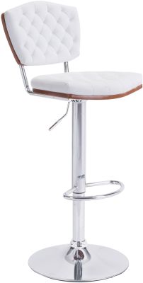 Tiger Adjustable Height Bar Chair (White)