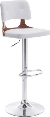 Lynx Adjustable Height Bar Chair (White)