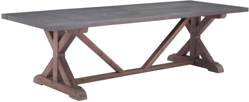 Durham Dining Table (Gray & Distressed Fir)