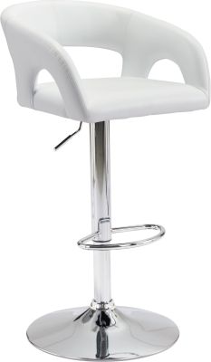 Hark Height Adjustable Bar Chair (White)