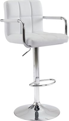 Henna Height Adjustable Bar Chair (White)