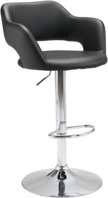 Hysteria Height Adjustable Bar Chair (Black)