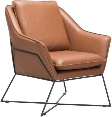 Lincoln Lounge Chair (Saddle)