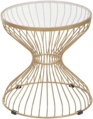 Rose Side Table (Gold)