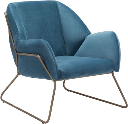 Stanza Arm Chair (Blue Velvet)