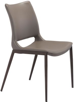 Ace Dining Chair (Set of 2 - Gray & Walnut)