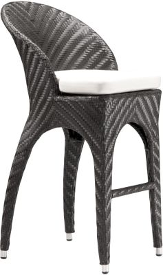 Corona II Bar Chair (Espresso & Beige)