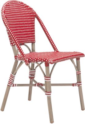 Paris Dining Chair (Set of 2 - Red & White)