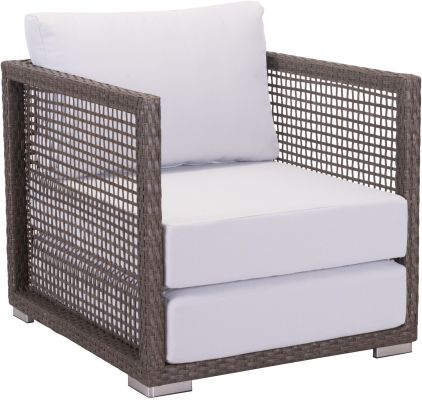 Coronado Arm Chair (Cocoa & Light Gray)