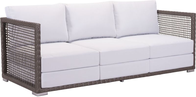 Coronado Sofa (Cocoa & Light Gray)