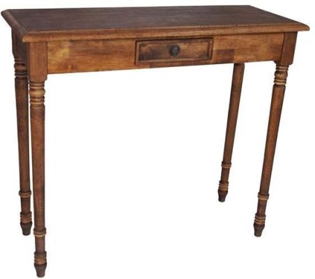 Rubberwood Console Table with 1 Drawer