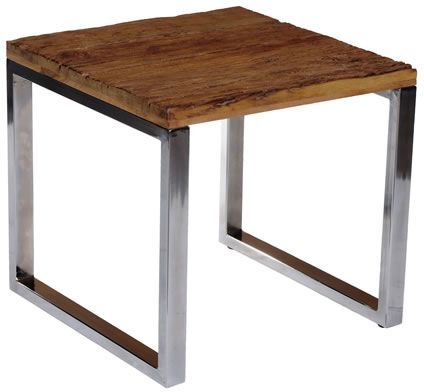 Vintage Reclaimed Wood End Table