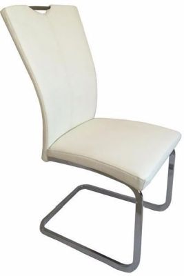 Moksha Leather Dining Chair (Set of 2 - White)