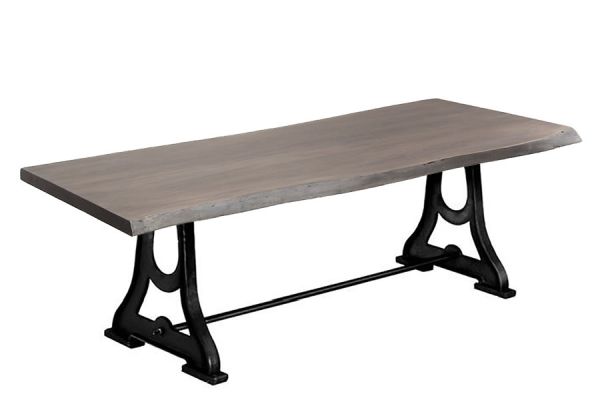 Zen Live Edge 84 Inch Dining Table (Acacia - Industrial Legs)