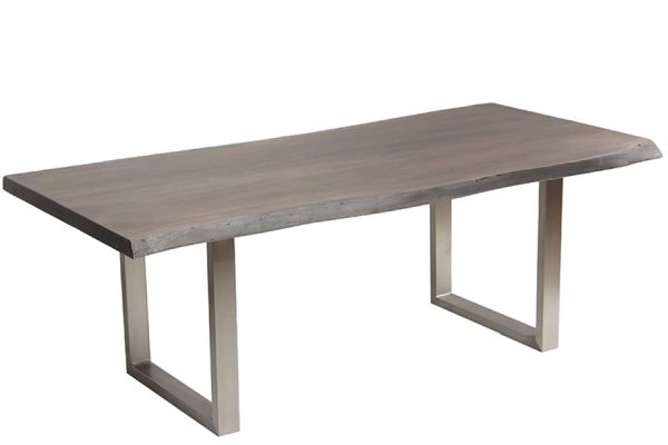 Zen Live Edge 84 Inch Dining Table (Acacia - Brushed U Legs)