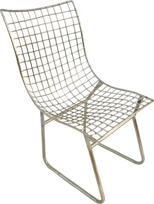 Modern Industrial Metal Weave Chair (Set of 2)