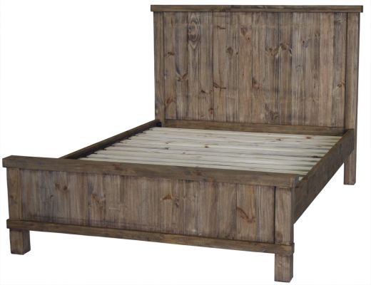 Country Bed (Queen - Weathered Pine)
