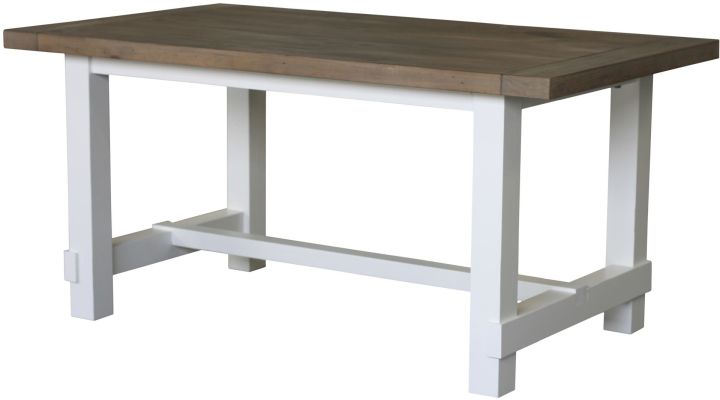 Country Dining Table (Small - White and Grey)