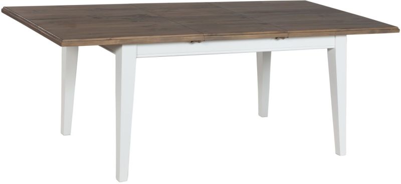 Ontario Reclaimed Pine Extension Dining Table with Metal Table S