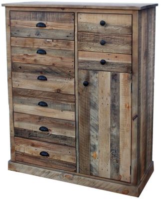 Cottage Country 9 Drawer and 1 Door Chest