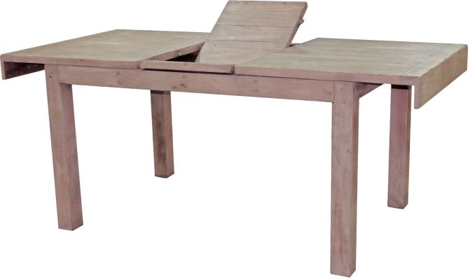 Post & Rail Large Extension Dining Table (Sundried)