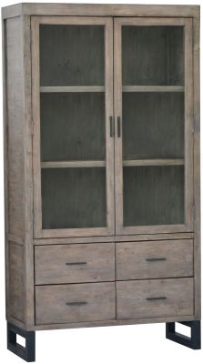 Blacksmith Display Cabinet (Driftwood)