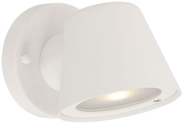 Outdoor 1-Light LED Wall Sconce in Textured White