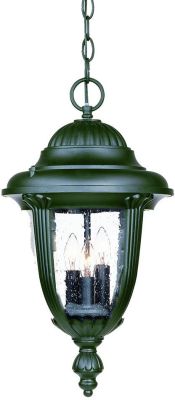 Monterey 3-Light Outdoor Hanging Lantern in Matte Black