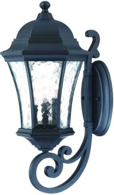 Waverly 3-Light Upward Wall-Mount 19.5-inch Lantern in Matte Black