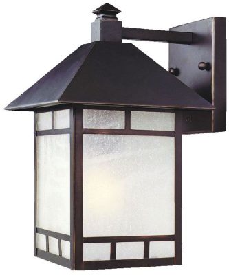 Artisan 1-Light Wall-Mounted 14.5-inch Lantern in Architectural Bronze