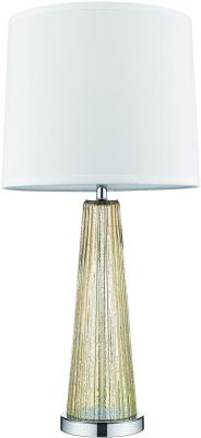 Chiara Table Lamp (Gold - Polished Chrome and Off-White)