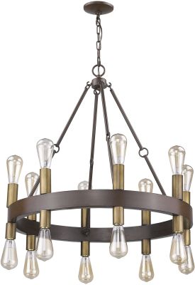 Cumberland 16-Light Chandelier with rustic elegance