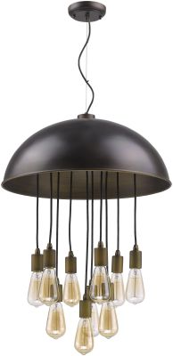 Keough 10-Light Dome Pendant with adjustable light length