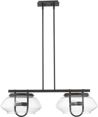 Garner Island Pendant (4 Light - Oil-Rubbed Bronze and Clear)