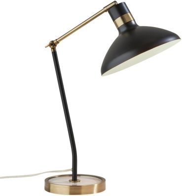 Bryson Desk Lamp (Black & Antique Brass)