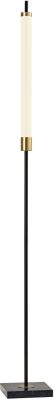 Piper Lampe de Plancher (Noir & Laiton Antique - DEL)