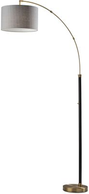 Bergen Arc Lamp (Black & Antique Brass)