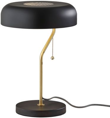Timothy Table Lamp (Black & Antique Brass)