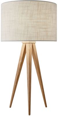 Director Table Lamp (Natural Oak Veneer)