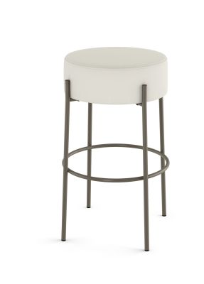 Clovis Counter Stool (Off White with Grey Base)