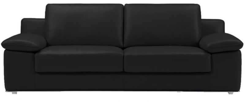 Alexandra Loveseat with Adjustable Arm Rest Cushions (Black)
