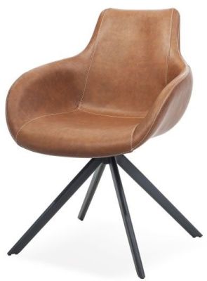 August Dining Arm Chair (Brown)
