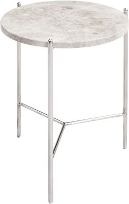 Bolt Glass Side Table (Short -Grey)