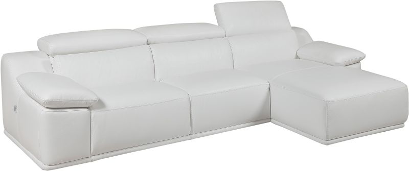 Isabel Adjustable Sectional (Right - White)