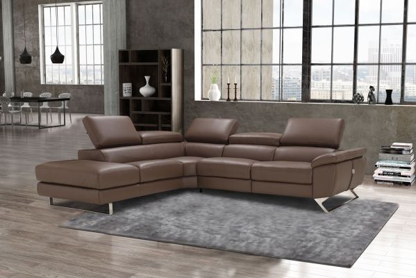 Natalia Adjustable Sectional (Right - Brown)